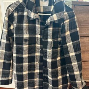 Old Navy Monochrome Checkered Coat